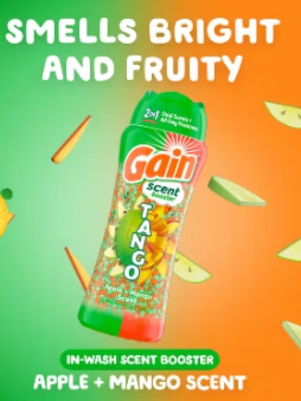 Gain Apple Mango Tango Beads Scent Boosters In-Wash Laundry Beads 10.7oz